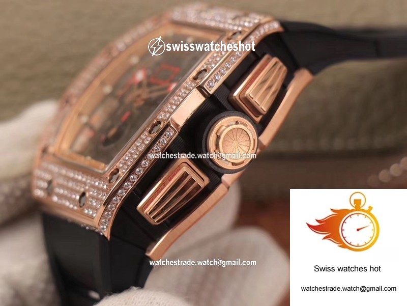 Richard Mille RM011 RG/5423 Felipe Massa KV Factory Rose Gold Diamond Bezel 5