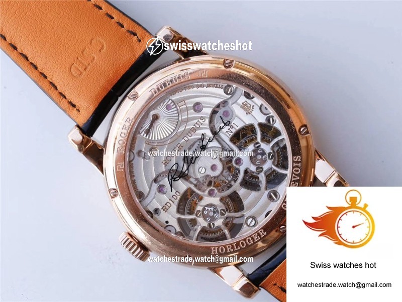 Roger Dubuis Hommage RDDBHO0562 Double Flying tourbillon JB Factory Silver Dial 5