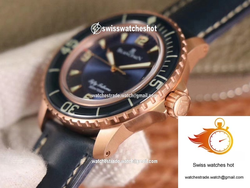 Blancpain Fifty Fathoms 5015-3603C-63B ZF Factory Blue Dial 5