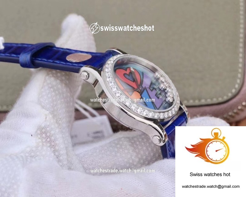 Chopard Happy Diamonds Happy Love 278559-3020 YF Factory Blue Mother Pearl Dial 5
