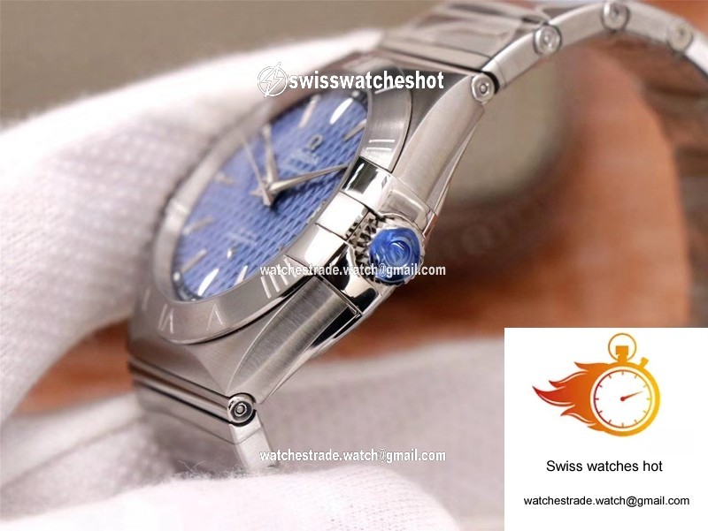Omega Constellation Co-Axial 38MM 123.10.38.21.03.001 VS Factory Blue Dial 5