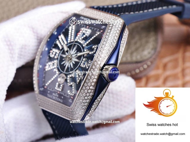 Franck Muller MEN’S Collection V45 SC DT Yachting ZF Factory Blue Dial 5