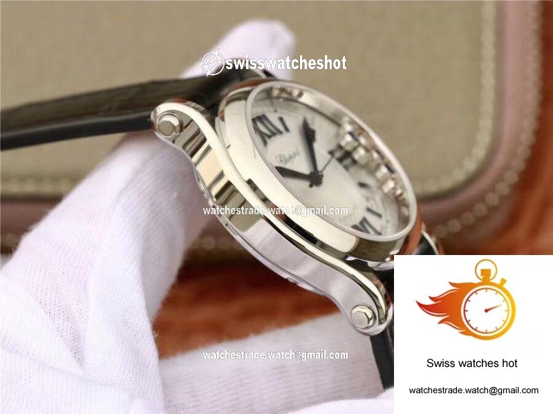 Chopard Happy Sport 36MM Automatic Stainless Steel Diamonds YF Factory 278559-3001 5