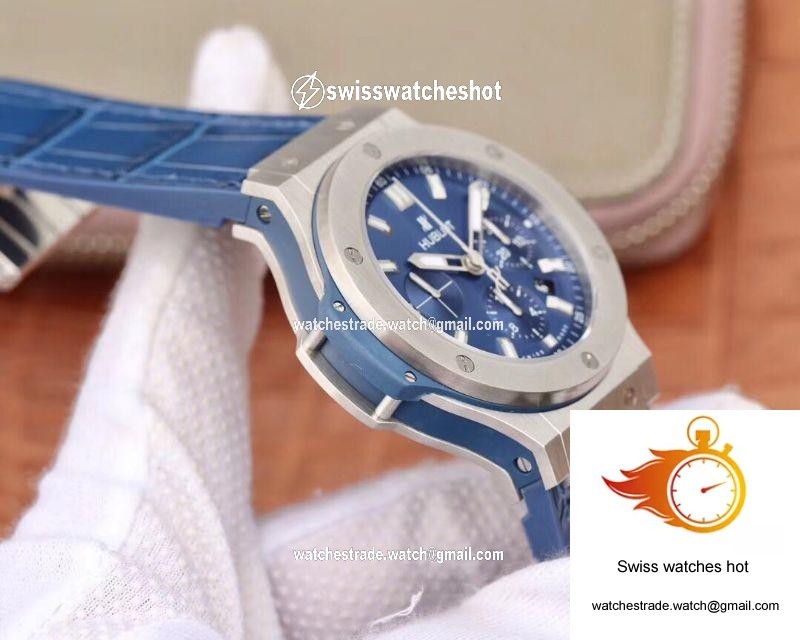 Hublot Big Bang Classic Fusion Chronograph 44mm 301.SX.7170.LR V6 Factory Blue Dial 5
