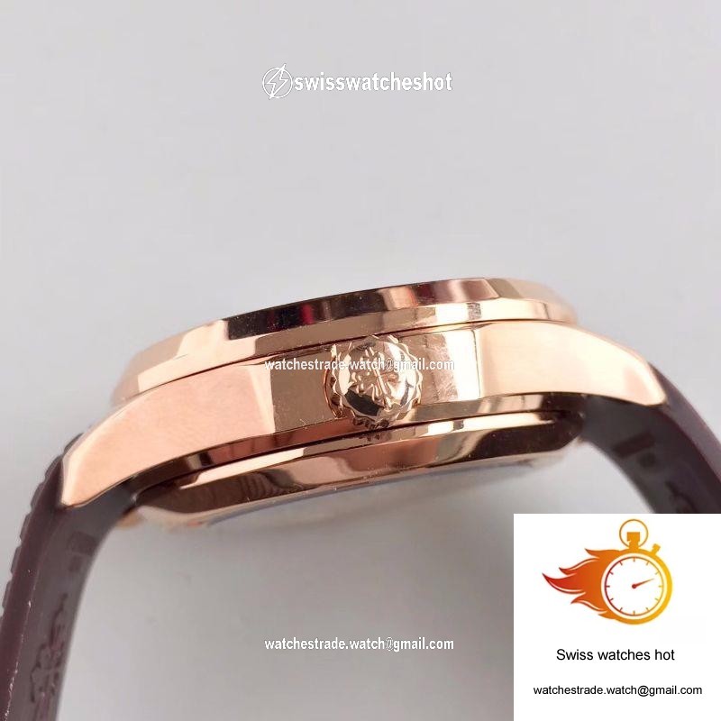 Patek Philippe Aquanaut Travel Time 5164R-001 Rose Gold Chocolate Dial 5