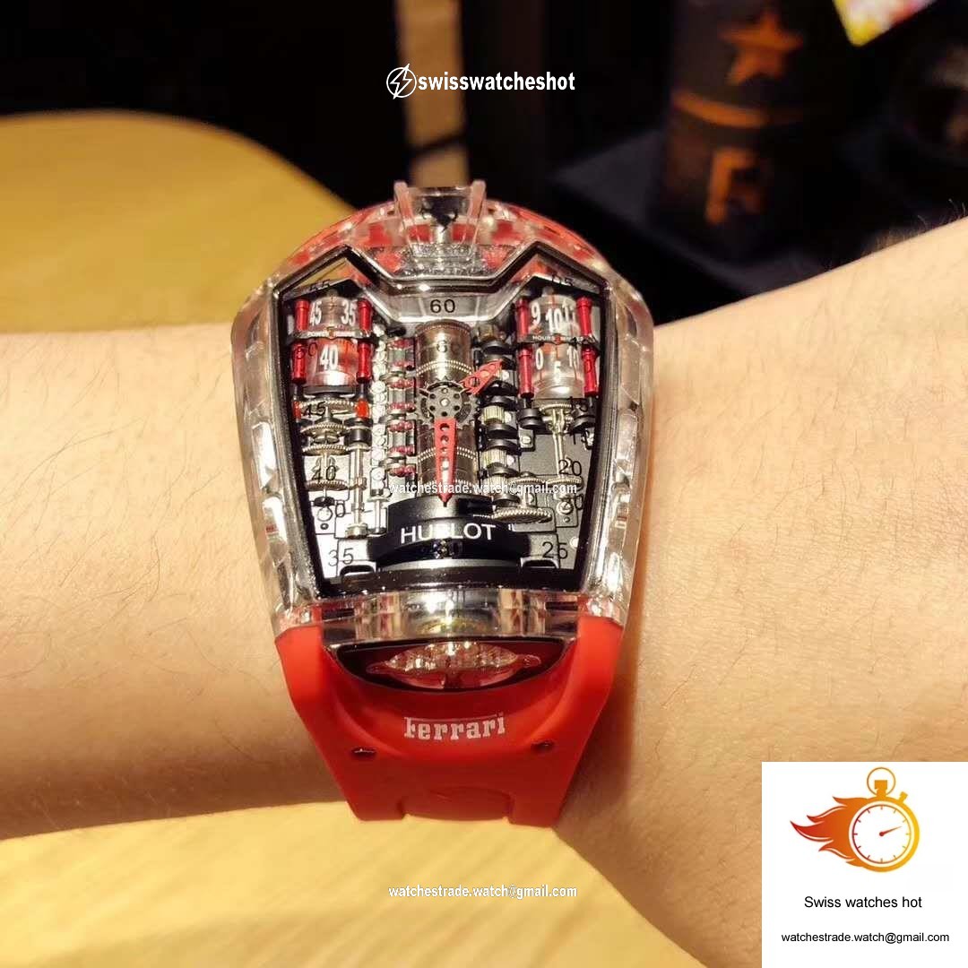 Hublot LaFerrari MP-05 Red Rubber Strap Black Dial 5