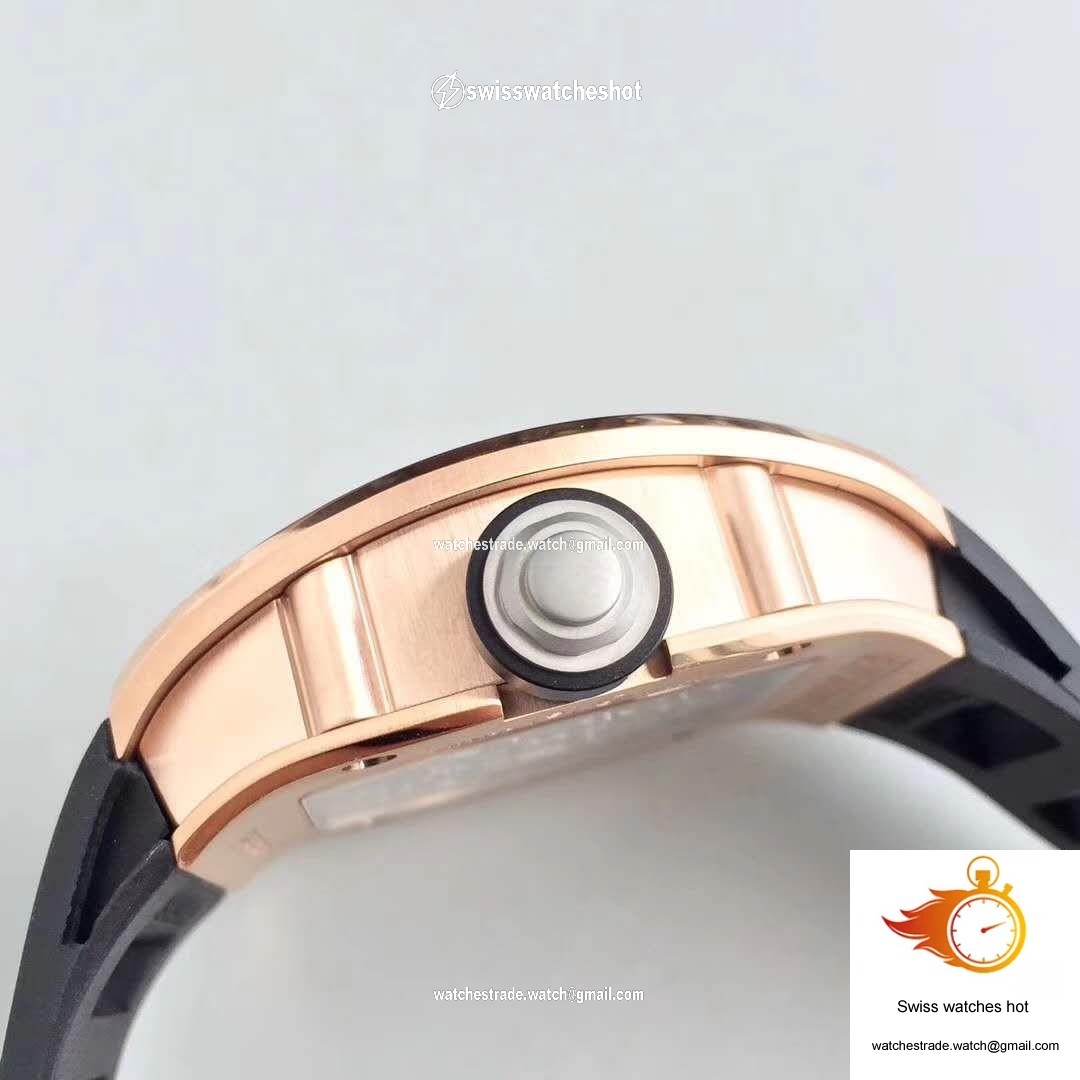Richard Mille RM001 Rose Gold Tourbillon JB Factory Black Dial 5
