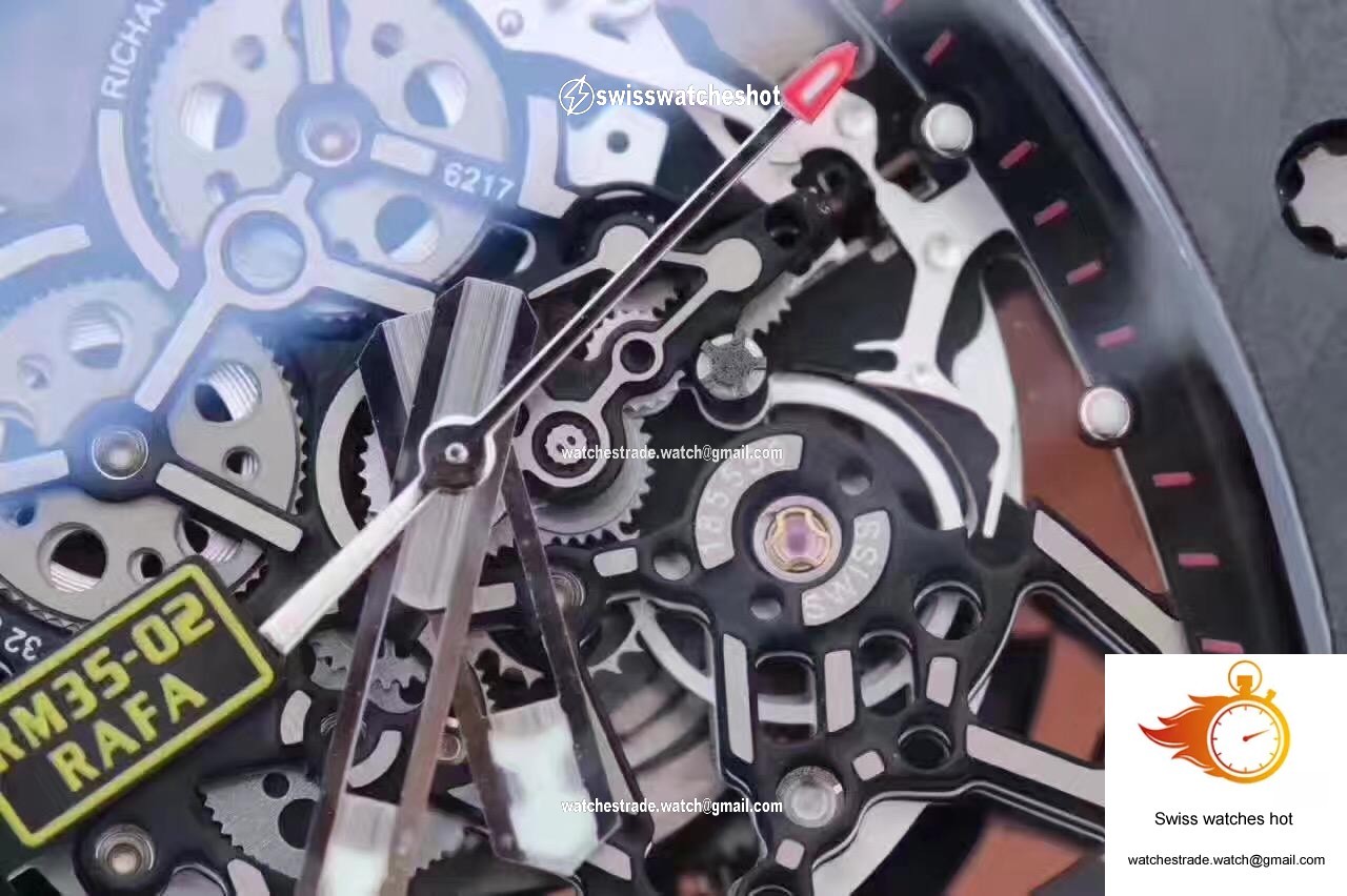 Richard Mille RM35-02 Rafael Nadal KV Factory Black Skeleton Dial 5