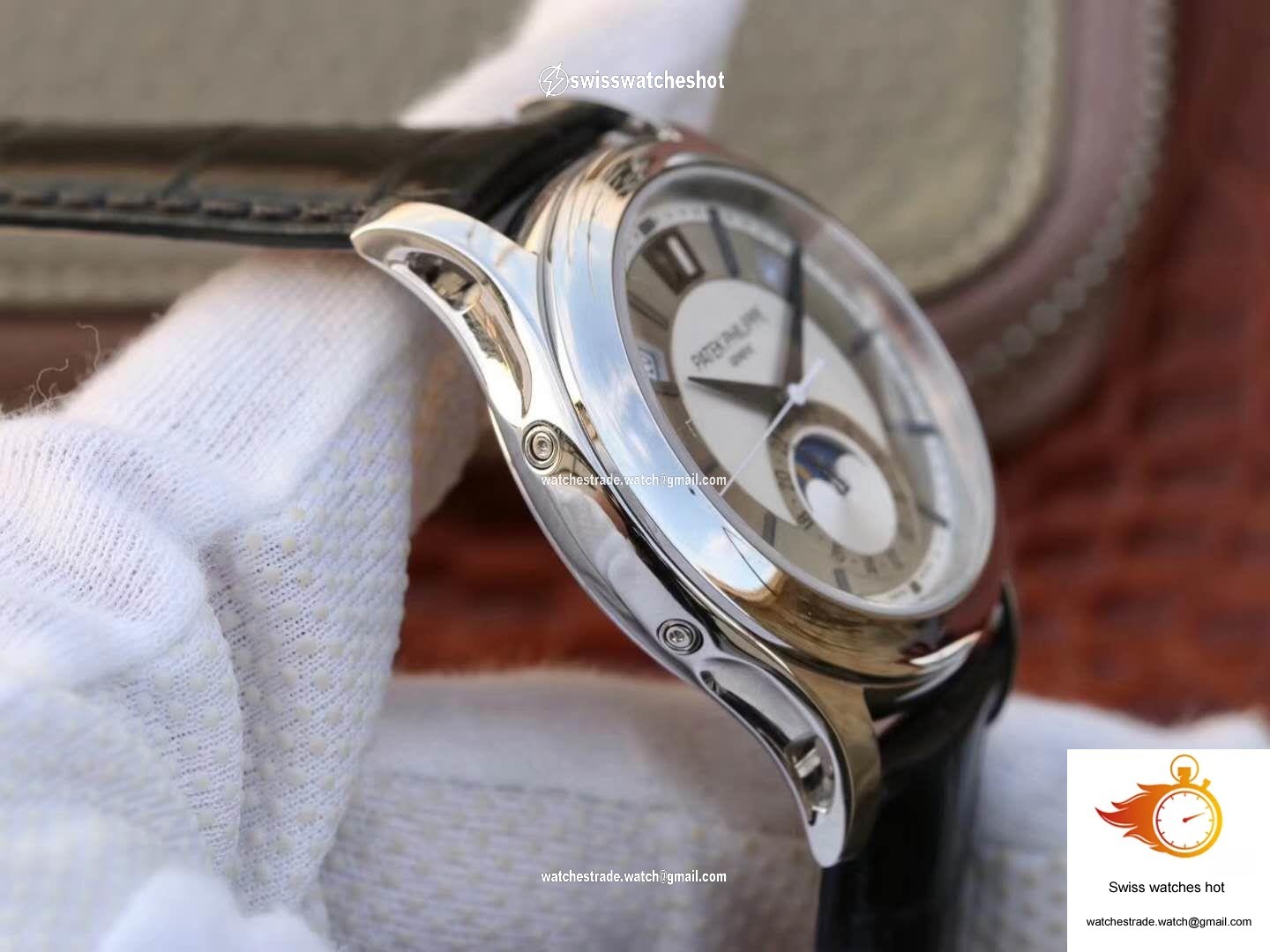 Patek Philippe Annual Calendar 5205G-001 Rhodium Dial 5