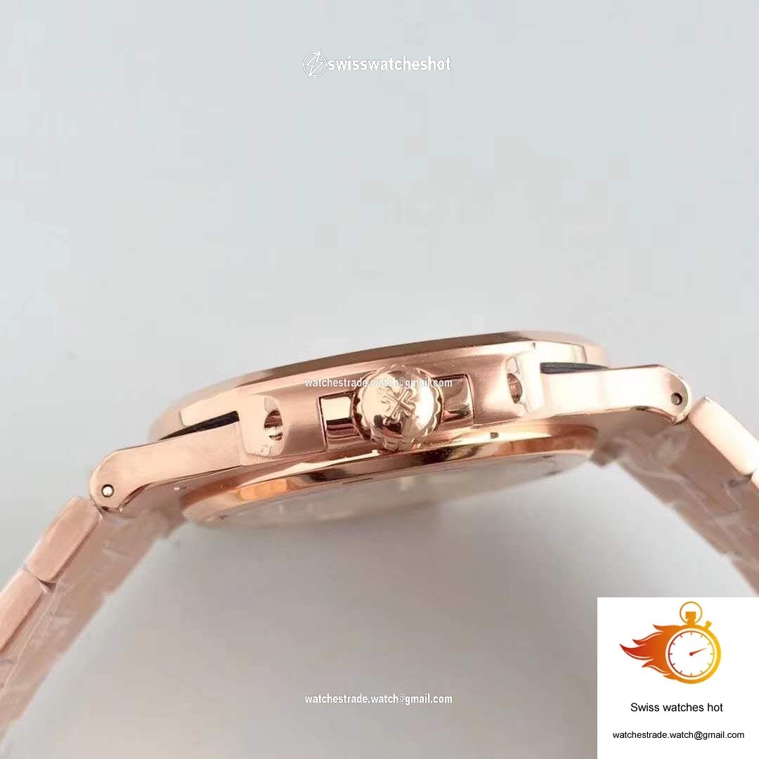 Patek Philippe Nautilus 5711/1R-001 PF Factory Rose Gold Chocolate Dial 5