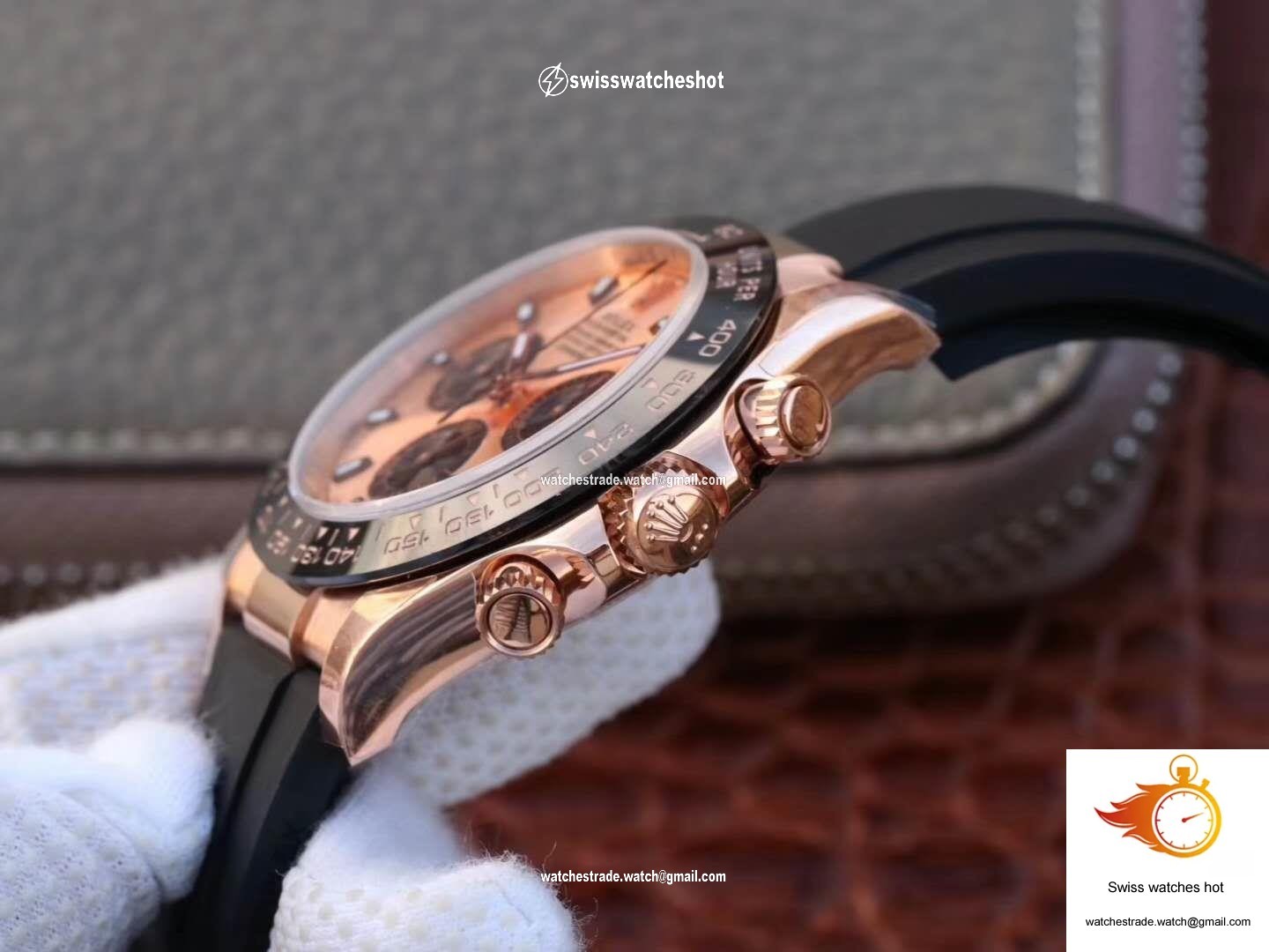 Rolex Daytona Cosmograph 116515LN Noob Factory Rose Gold Dial 5