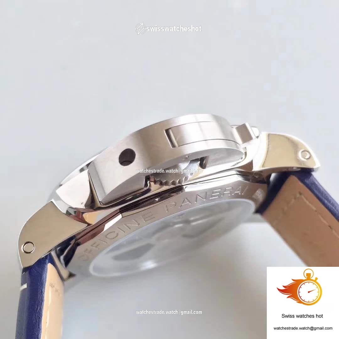 Panerai Luminor 1950 3 Days GMT Acciaio PAM688 VS Factory V2 Blue Dial 5