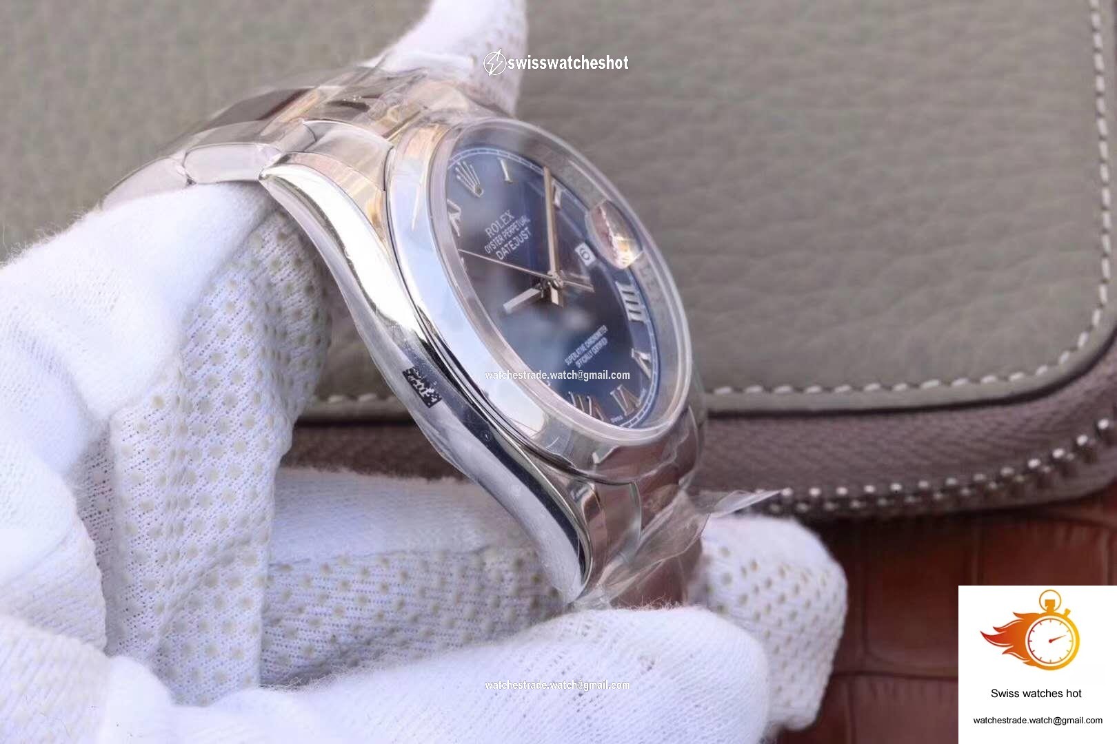 Rolex Datejust II 116334 36MM AR Factory Blue Dial 5