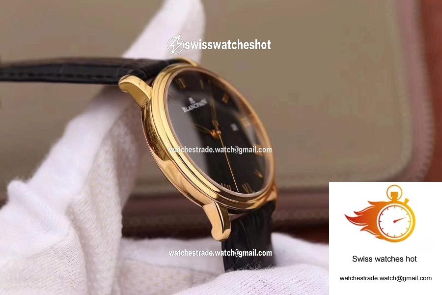 Blancpain Villeret Ultraplate 6651-1127-55B ZF Factory Black Dial 5