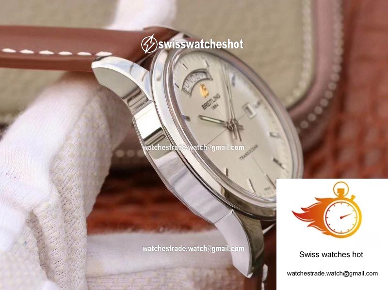 Breitling Transocean Day Date A4531012/G751/437X/A20BA.1 V7 Silver Dial 5