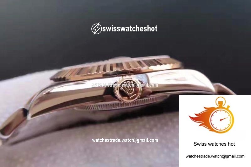 Rolex Datejust II 126333 41MM Diamond-studded Rose Gold Texture Dial 5