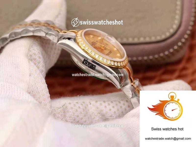 Rolex Lady Datejust 18K Gold Plating 28mm Gold Dial 5