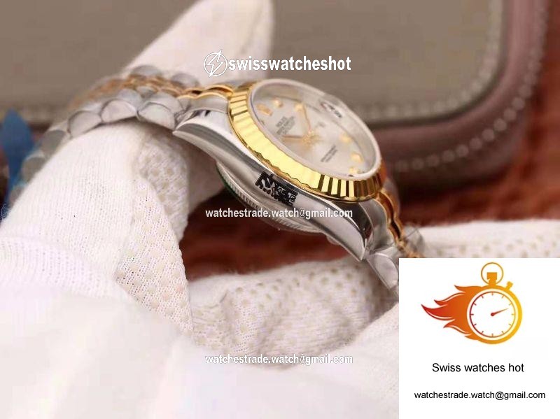 Rolex Lady Datejust 18K Gold 28MM Silver Dial 5