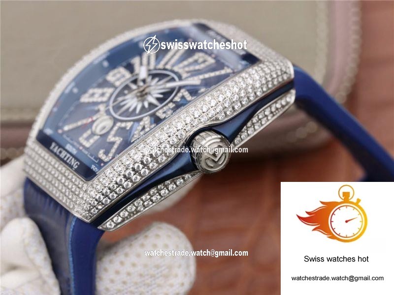 Franck Muller Vanguard V45.SC.DT.AC.BL Blue Dial 5