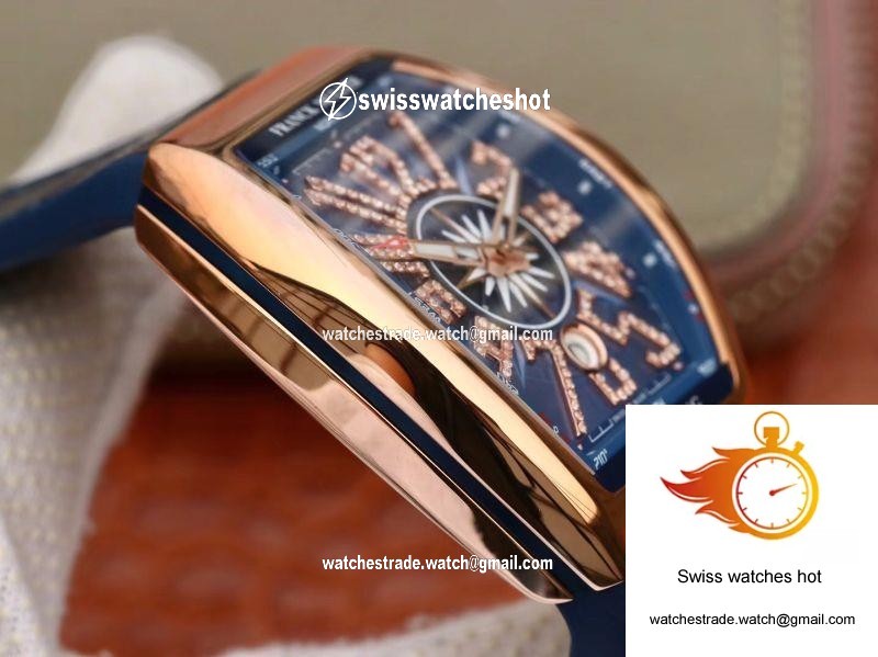 Franck Muller Vanguard V45 25th Anniversary Blue Dial 5