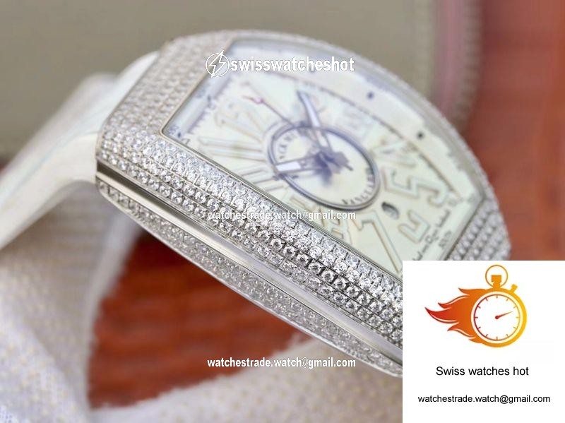 Franck Muller Vanguard V45.SC.DT.D.NBR.CD.5N.NR Silver Dial 5