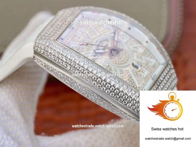 Franck Muller Vanguard V45.SC.DT.D.NBR.CD.5N.NR Diamond Dial 5
