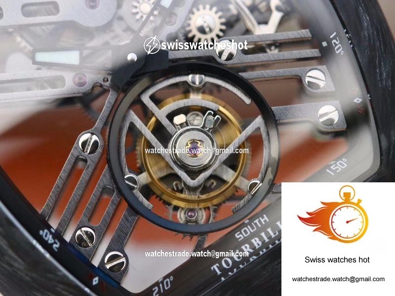 Franck Muller Vanguard Skeleton V45 T SQT Tourbillon Skeleton Dial 5