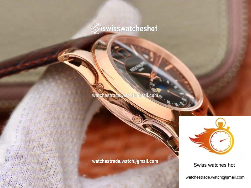 Patek Philippe Annual Calendar 5205G-001 KM Factory Black Dial 5