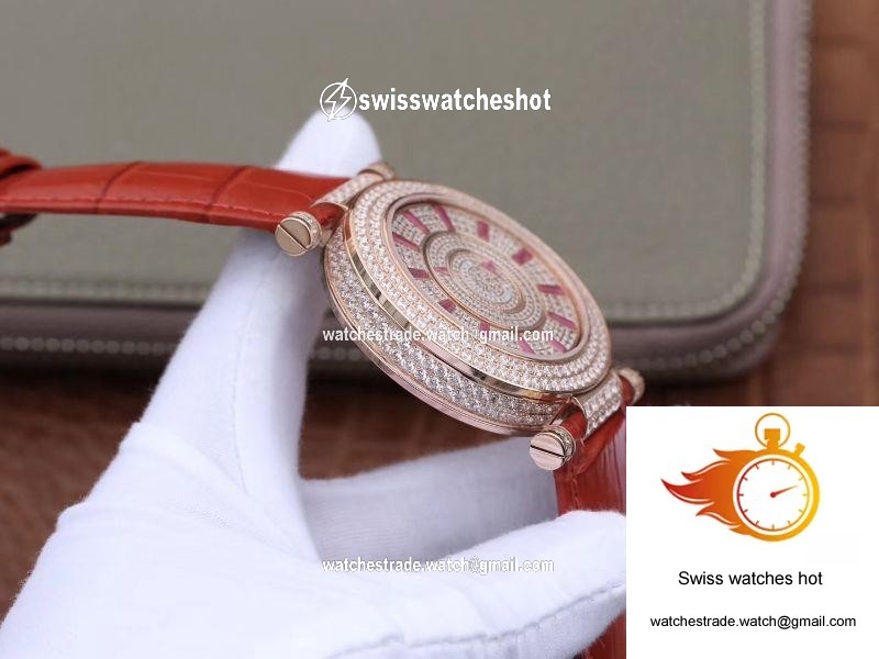 Franck Muller Double Mystery DM42D2RCD GS Factory Rose Gold Diamond Dial 5