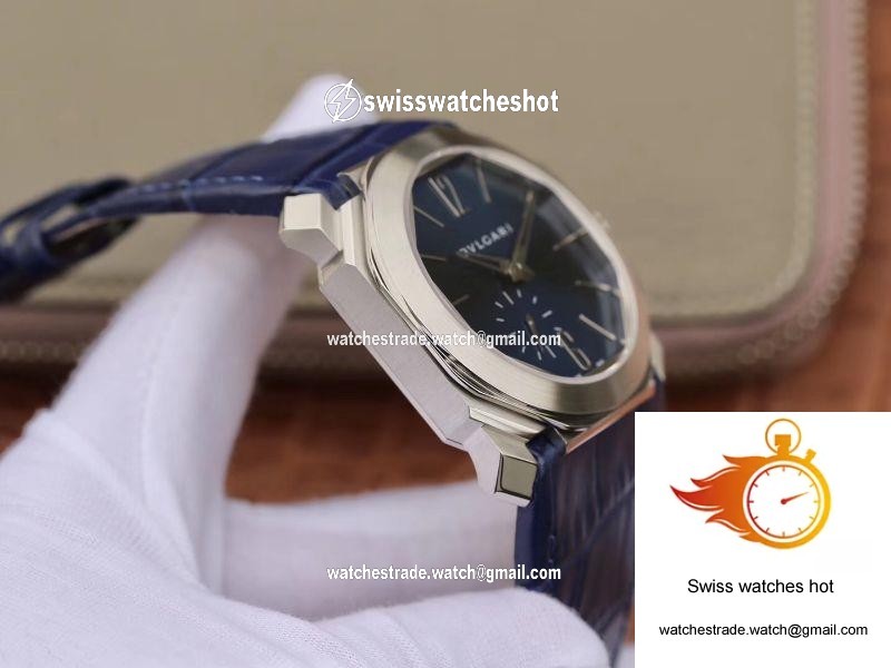 Bvlgari Octo Finissimo Extra Thin Automatic 103035 Blue Dial 5