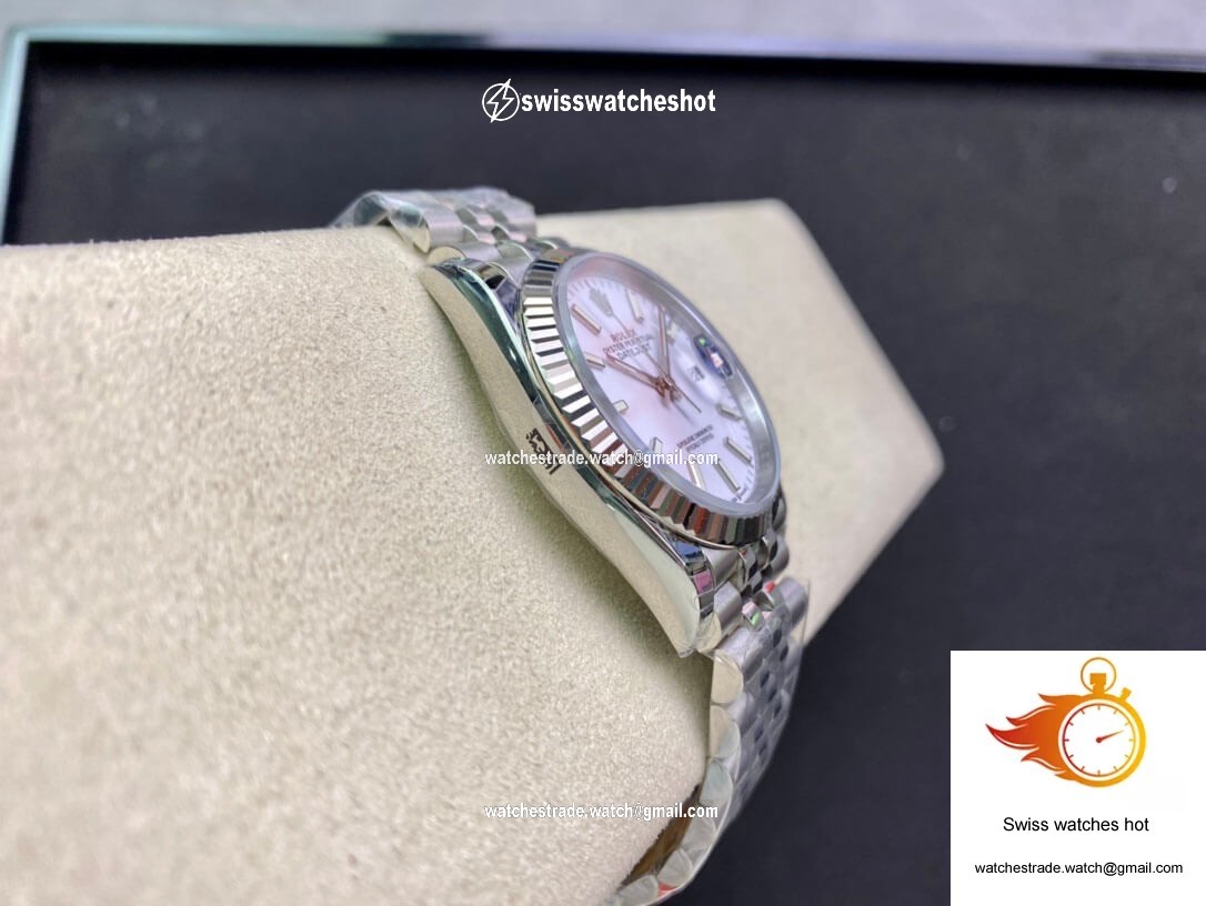 Rolex Datejust 36MM EW Factory Stainless Steel White Dial 6