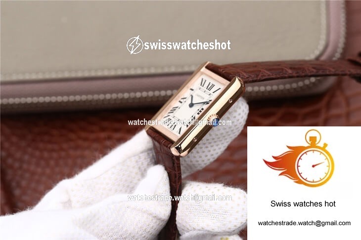 Cartier Tank W5200025 K11 Factory White Dial 6