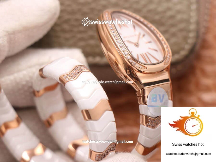 Bvlgari Serpenti 102202 BV Factory Rose Gold White Dial 6