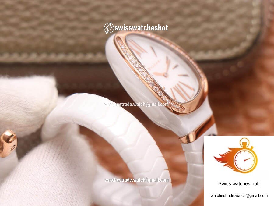 Bvlgari Serpenti 102613 BV Factory White Ceramic Dial 6