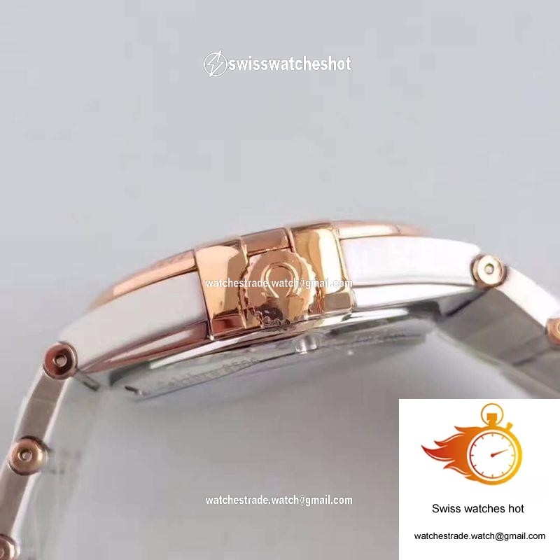 Omega Constellation 123.20.38.21.02.008 38MM 3S Factory White Textured Dial 6