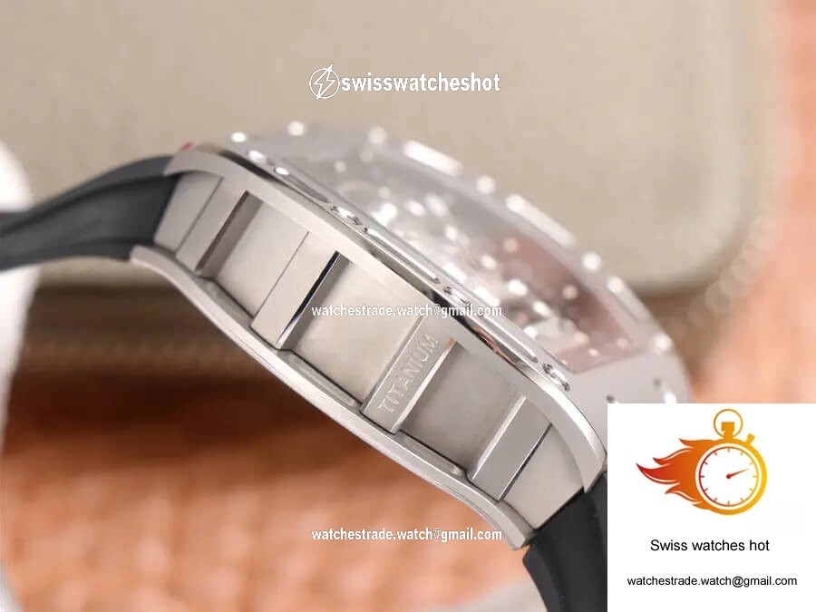 Richard Mille RM52-01 Tourbillon JB Factory Titanium Alloy Skull Dial 6