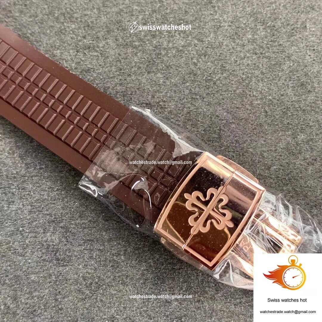 Patek Philippe Aquanaut 5164R-001 GR Factory Rose Gold Brown Dial 6