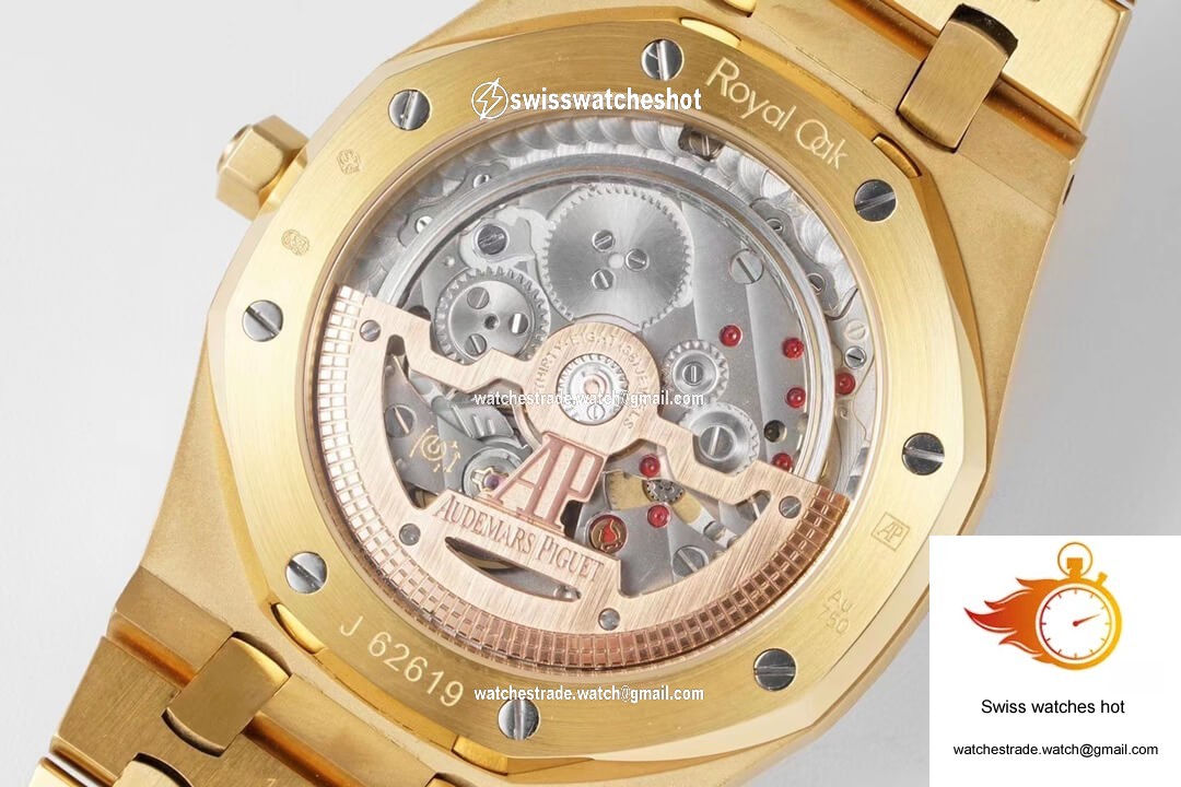 Audemars Piguet Royal Oak 15202BA.OO.1240BA.01 KZ Factory Yellow Gold Blue Dial 6