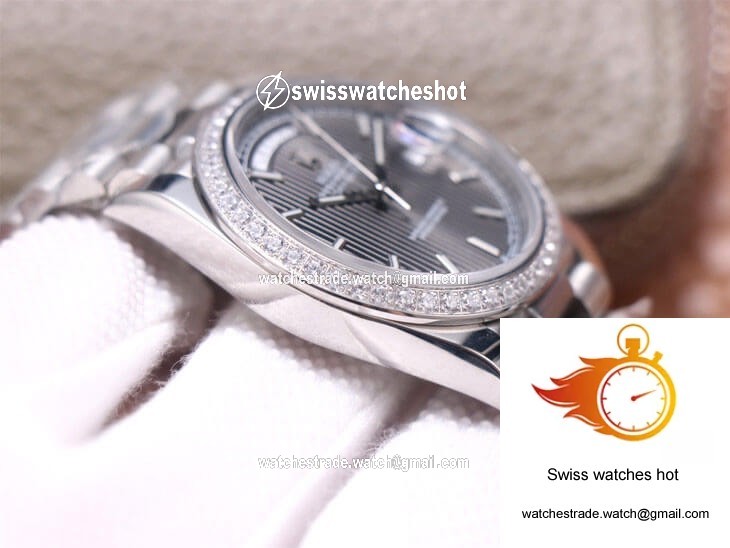 Rolex Day-Date M228349RBR-0008 EW Factory White Gold Grey Dial 6