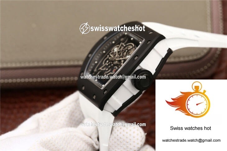 Richard Mille RM055 KV Factory Ceramics White Strap 6