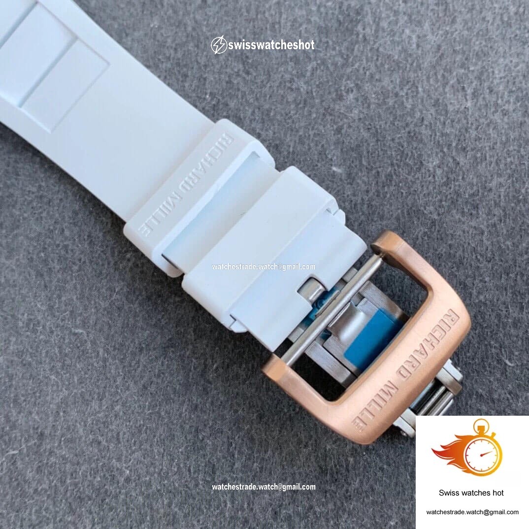 Richard Mille RM11 KV Factory Rose Gold White Strap 6