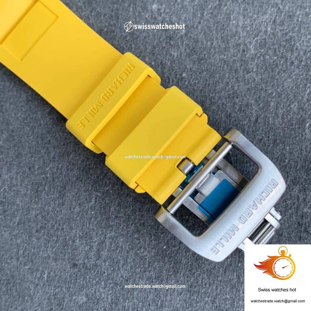Richard Mille RM11 KV Factory Titanium Yellow Strap 6