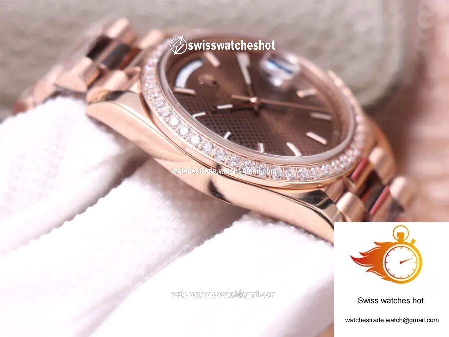 Rolex Day-Date M228345RBR-0005 EW Factory Chocolate Color Dial 6