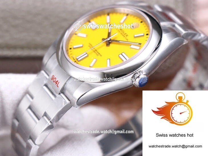 Rolex Oyster Perpetual M124300-0004 41MM EW Factory Yellow Dial 6