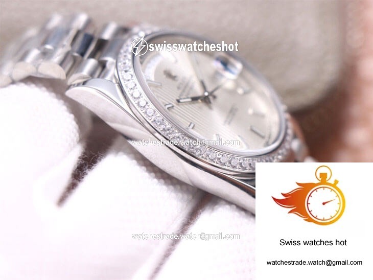 Rolex Day-Date M228349RBR-0007 EW Factory Silver Dial 6