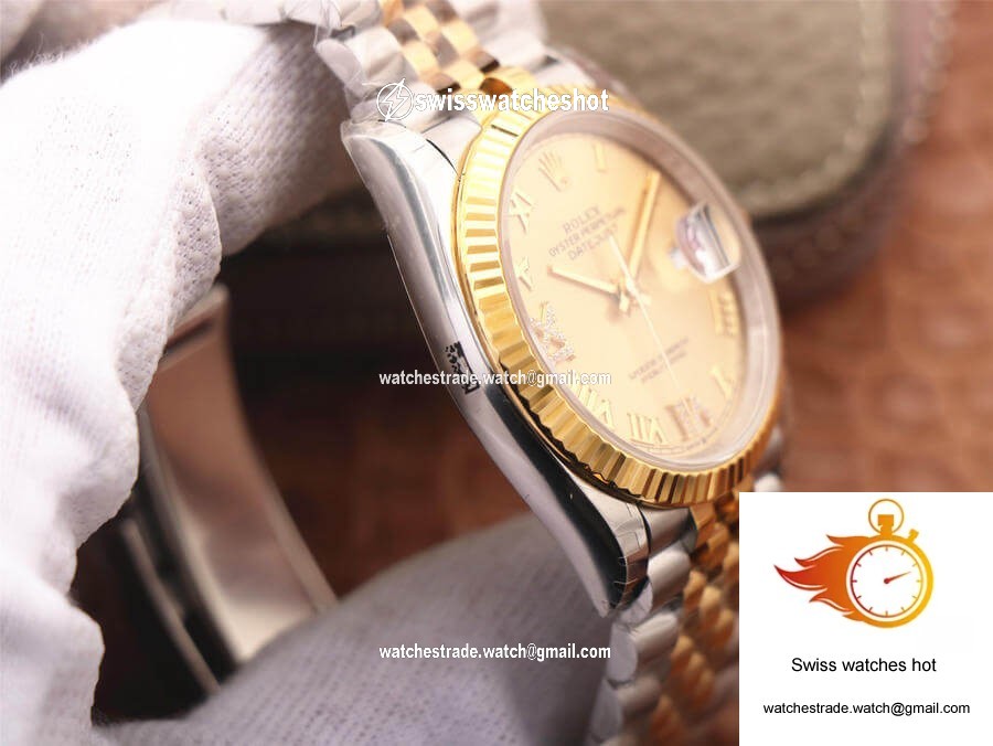 Rolex Datejust 126233 EW Factory Diamond Gold Dial 6