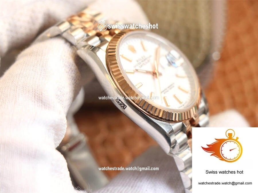 Rolex Datejust M126231-0017 EW Factory Rose Gold White Dial 6