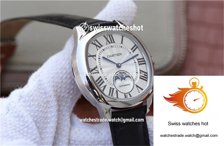 Drive De Cartier Moonphase WSNM0008 Silver Dial 6