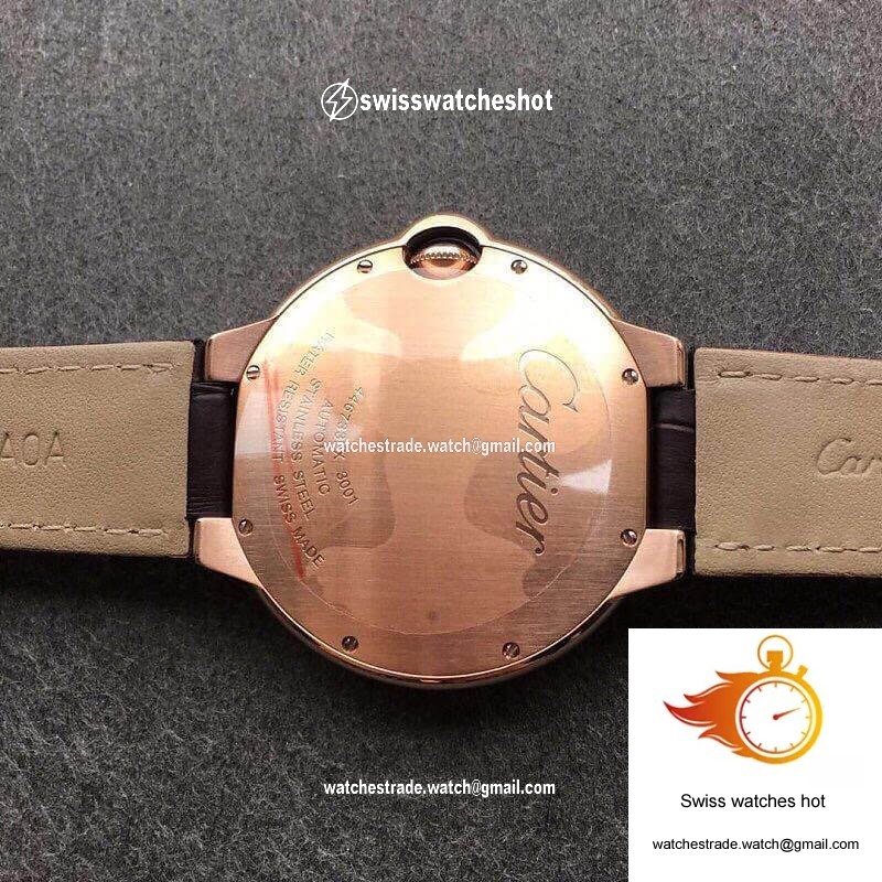 Ballon Bleu De Cartier W6920037 V6 Factory Chocolate Color Dial 6