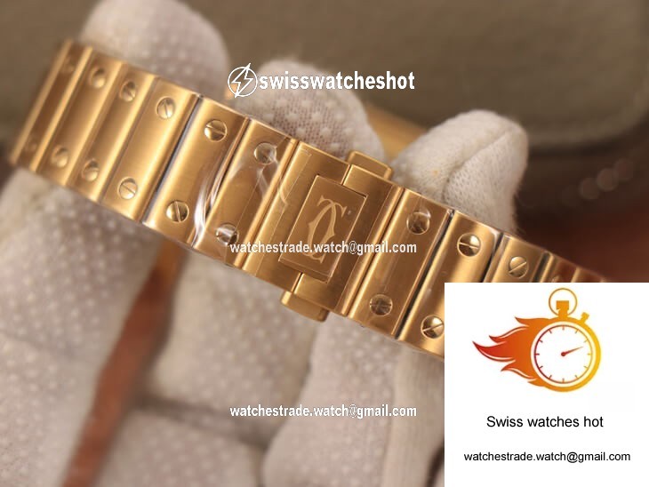 Cartier De Santos WSSA0010 BV Factory 18K Gold White Dial 6